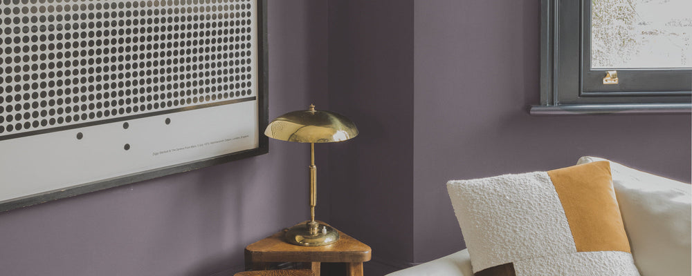 Deep Purple paint called Trinket by COAT Paints the eco friendly paint company