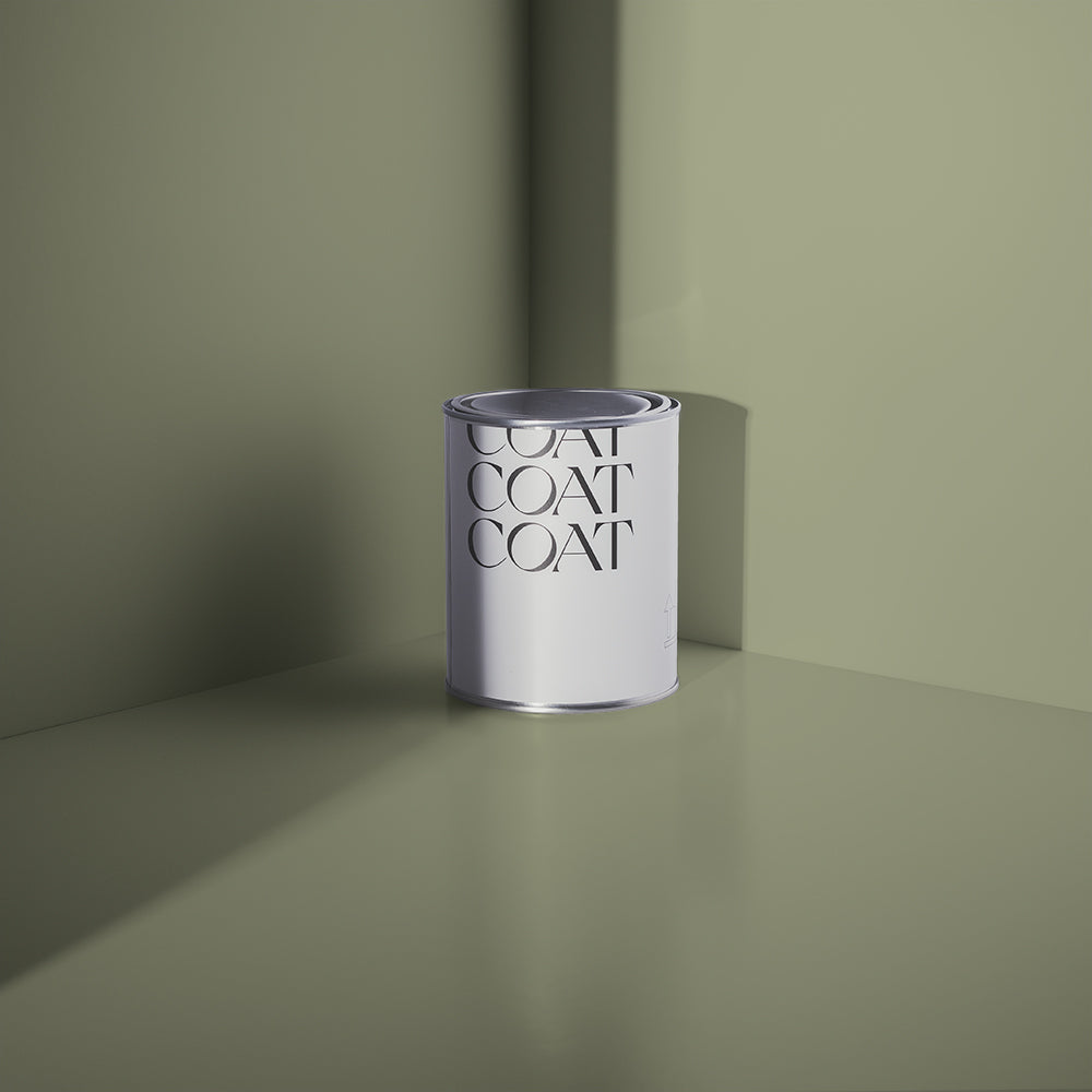 Green paint called East For Trees by COAT Paints the eco friendly paint company