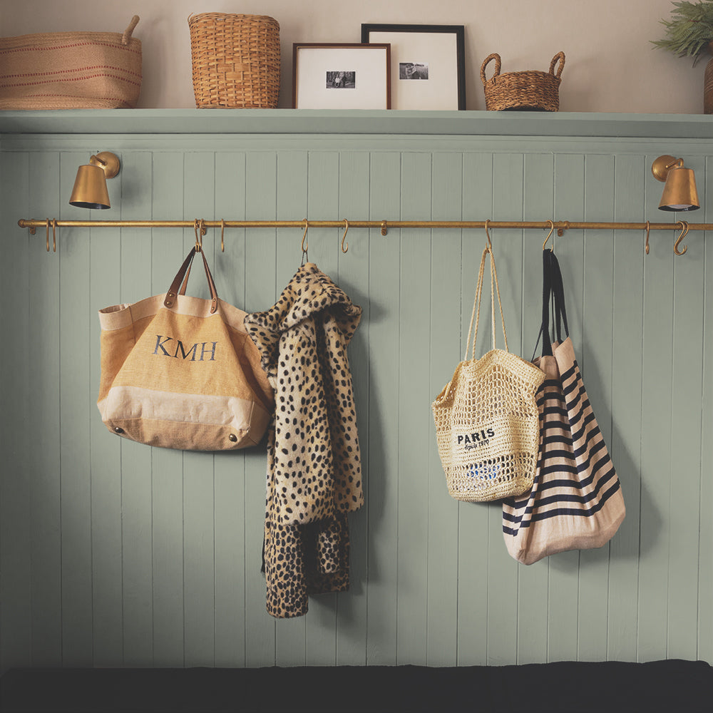 Hazy Grey Green paint called Yard Party by COAT Paints the eco friendly paint company