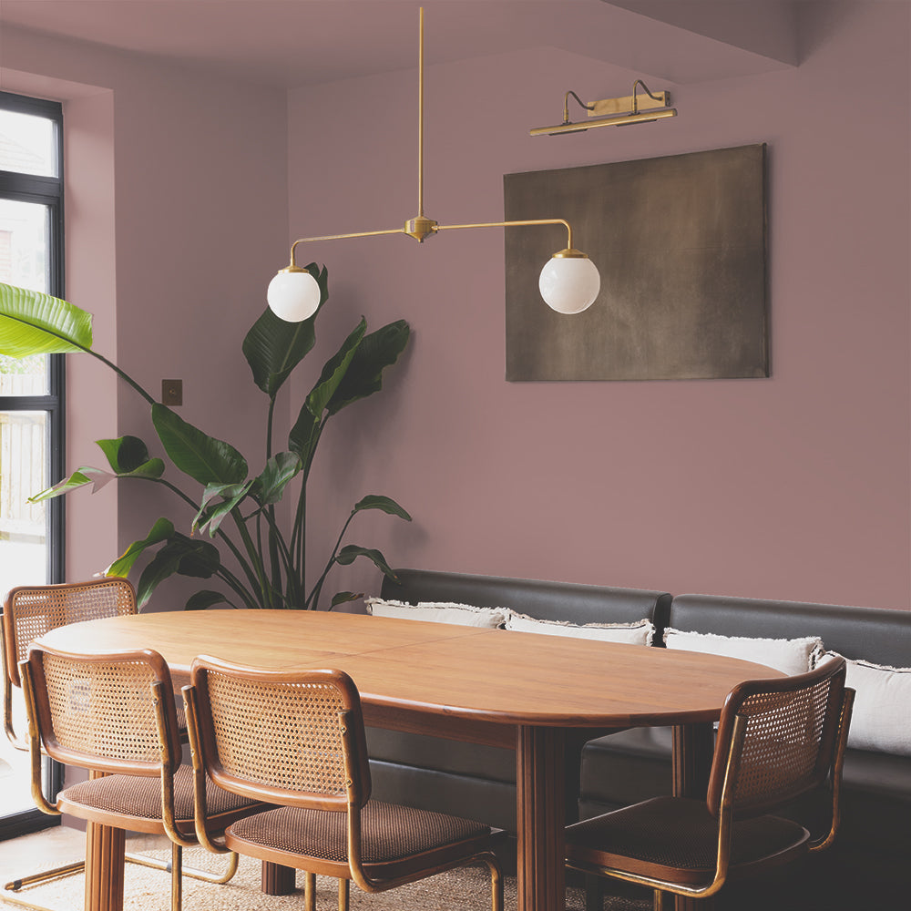 Deep Blush Pink paint called Mrs. Bouquet by COAT Paints the eco friendly paint company