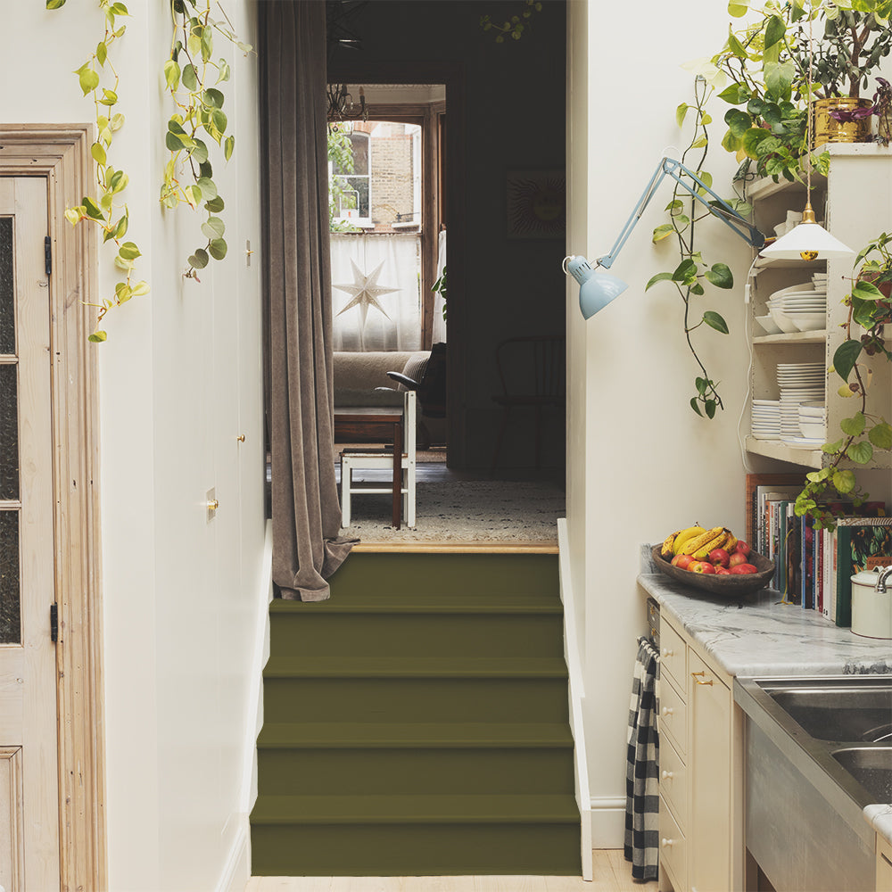 Deep Bronze Green paint called The Tobacconist by COAT Paints the eco friendly paint company