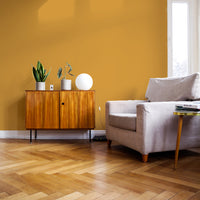 Ochre Yellow paint called Miles From Monday by COAT Paints the eco friendly paint company