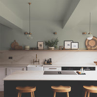 Green Grey paint called The Trail by COAT Paints the eco friendly paint company