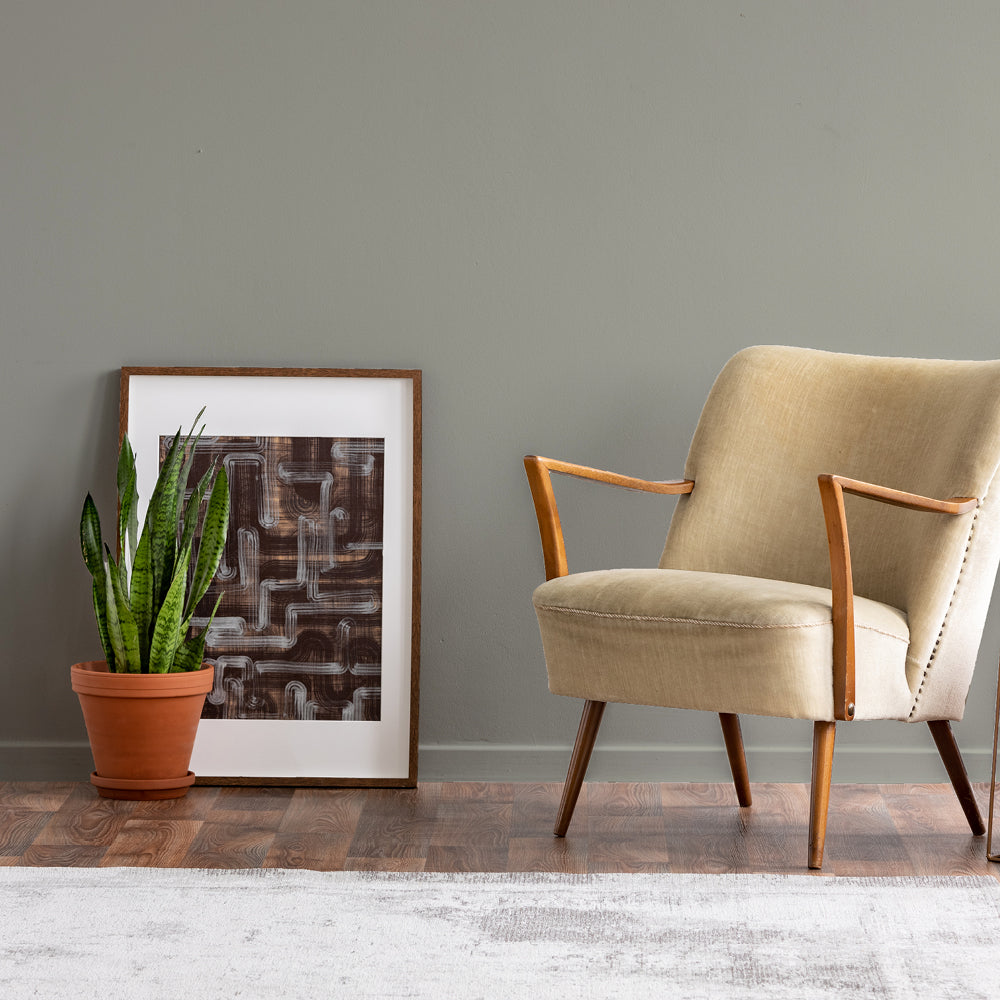 Green Grey paint called The Trail by COAT Paints the eco friendly paint company