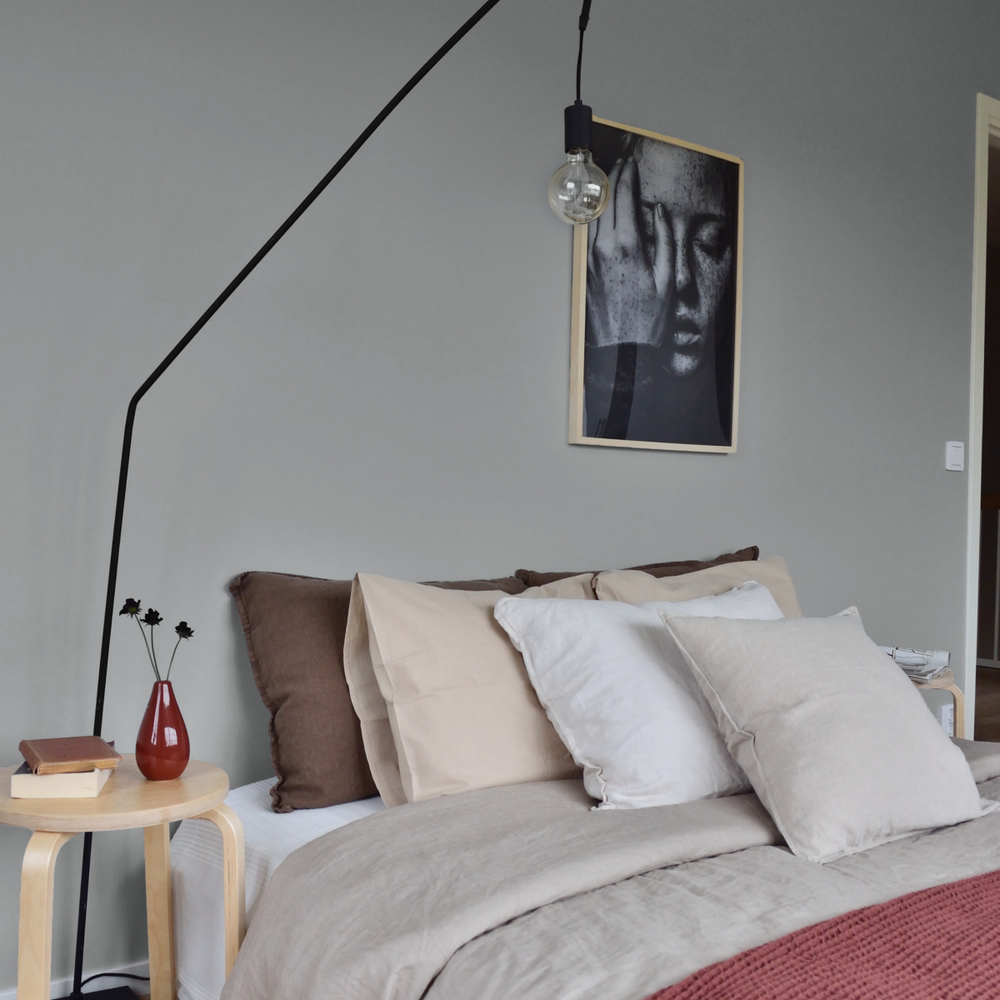 Medium warm grey paint called Are you still watching? by COAT Paints the eco friendly paint company