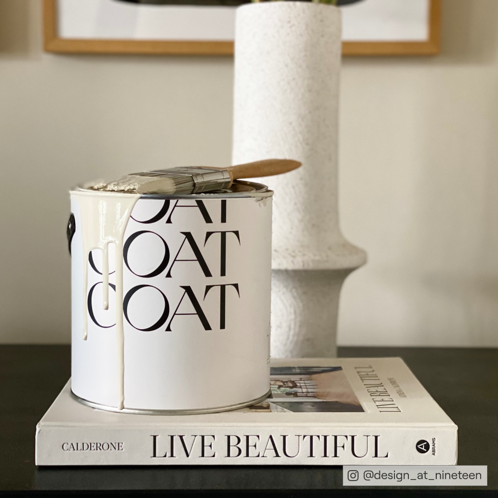 Modern Beige paint called Duvet Day by COAT Paints the eco friendly paint company