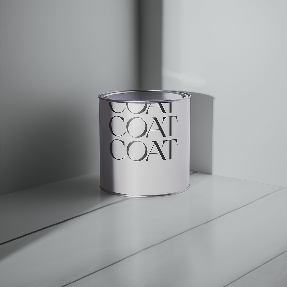 Medium warm grey paint called Are you still watching? by COAT Paints the eco friendly paint company