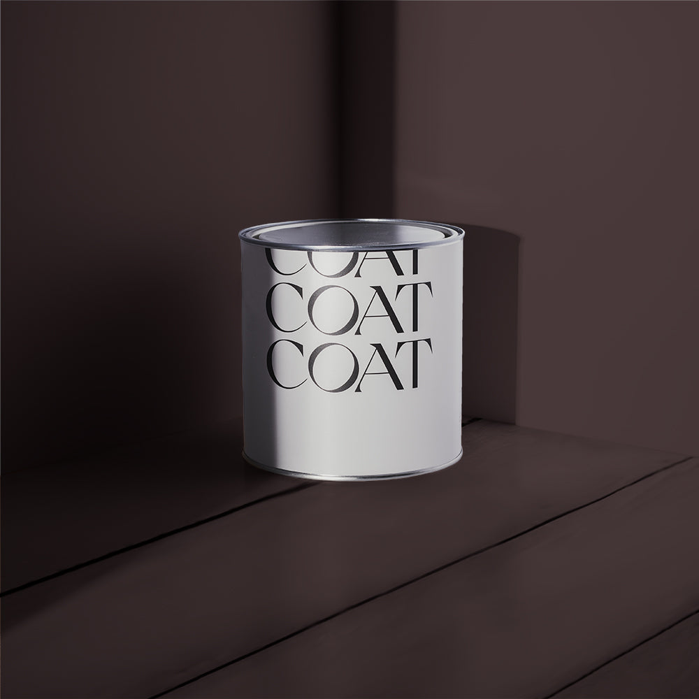 Dark Brown paint called Brasserie Brown by COAT Paints the eco friendly paint company