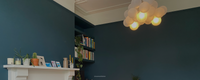 Dark Marine Blue Sample Sample called The Drink Sample by COAT Paints the eco friendly paint company