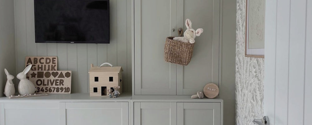 Green Grey paint called The Trail by COAT Paints the eco friendly paint company