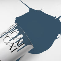 Dark Grey Blue paint called The Establishment by COAT Paints the eco friendly paint company