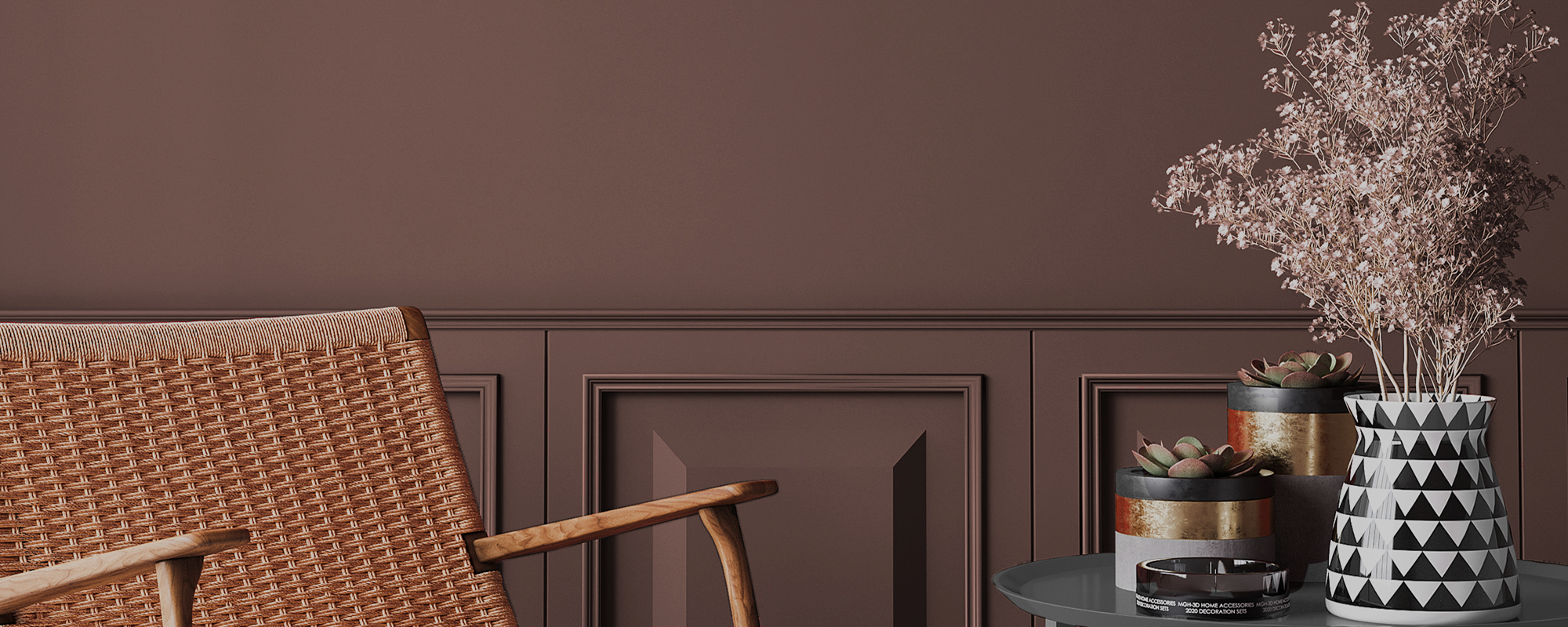 Deep Blush Pink paint called Mrs. Bouquet by COAT Paints the eco friendly paint company