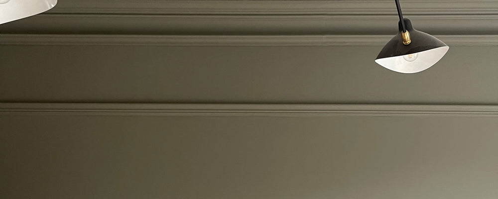 Deep Grey Green paint called Darlington by COAT Paints the eco friendly paint company