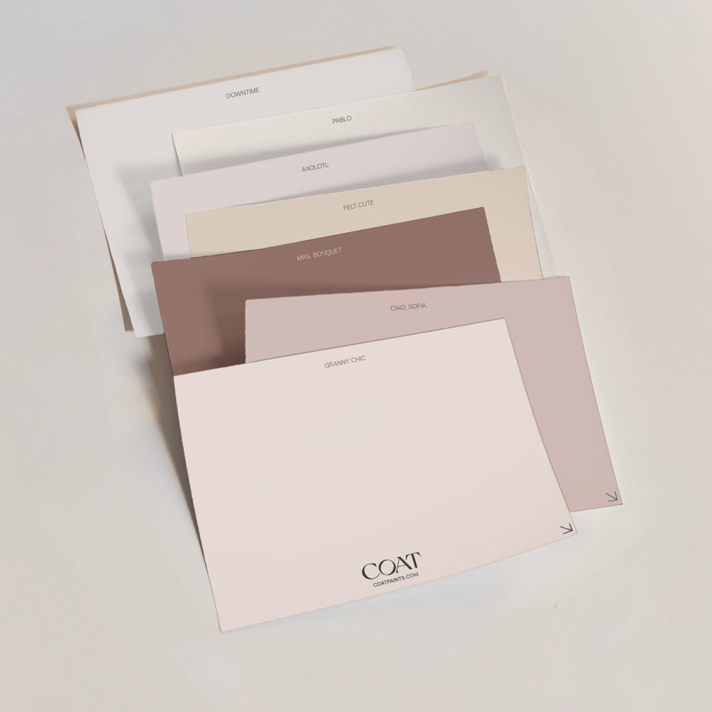 Pink Paint Sample Pack | Peel & Stick Samples | COAT Paints