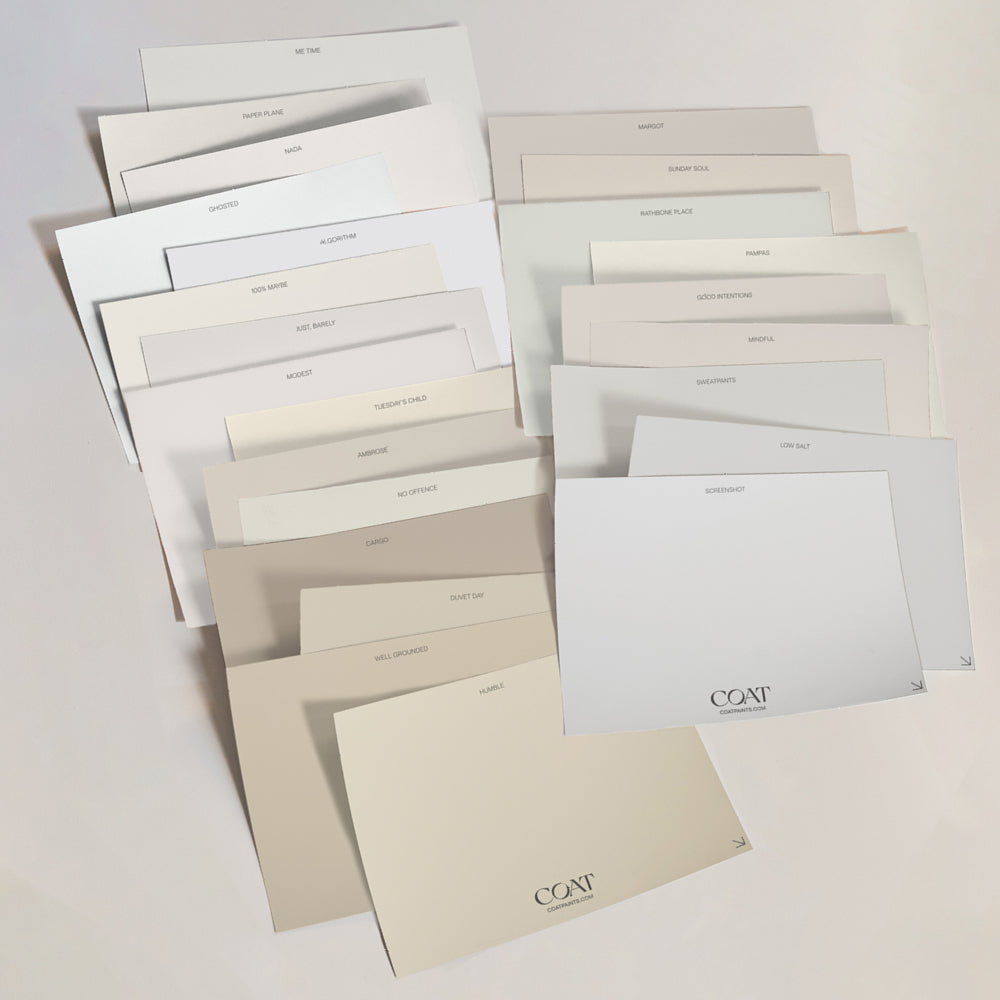 The Ultimate Neutral Sample Pack | Peel & Stick Samples | COAT Paints