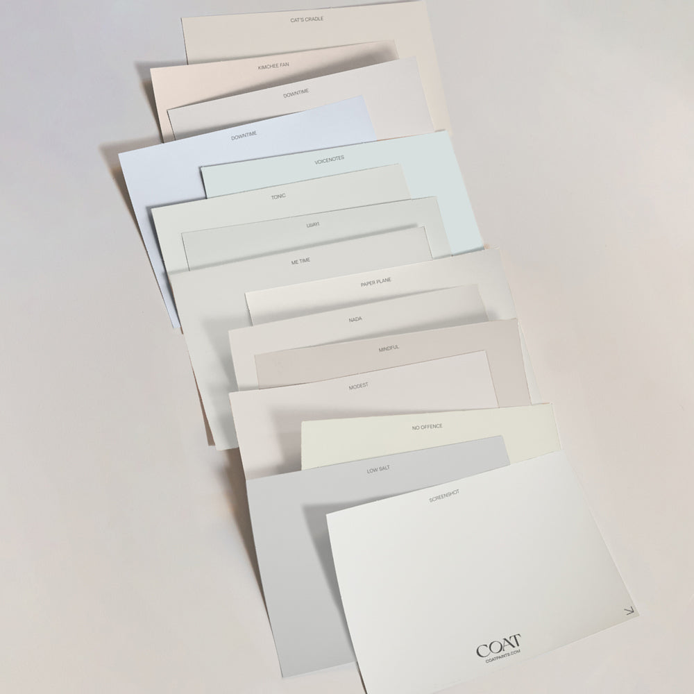 White Sample Pack | Peel & Stick Samples | COAT Paints