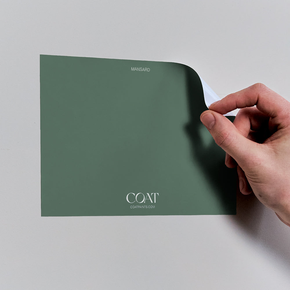 Dark Green Paint Sample Pack | Peel & Stick Samples | COAT Paints