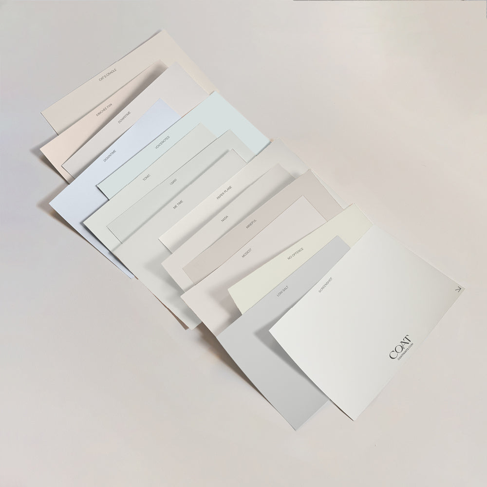 White Sample Pack | Peel & Stick Samples | COAT Paints