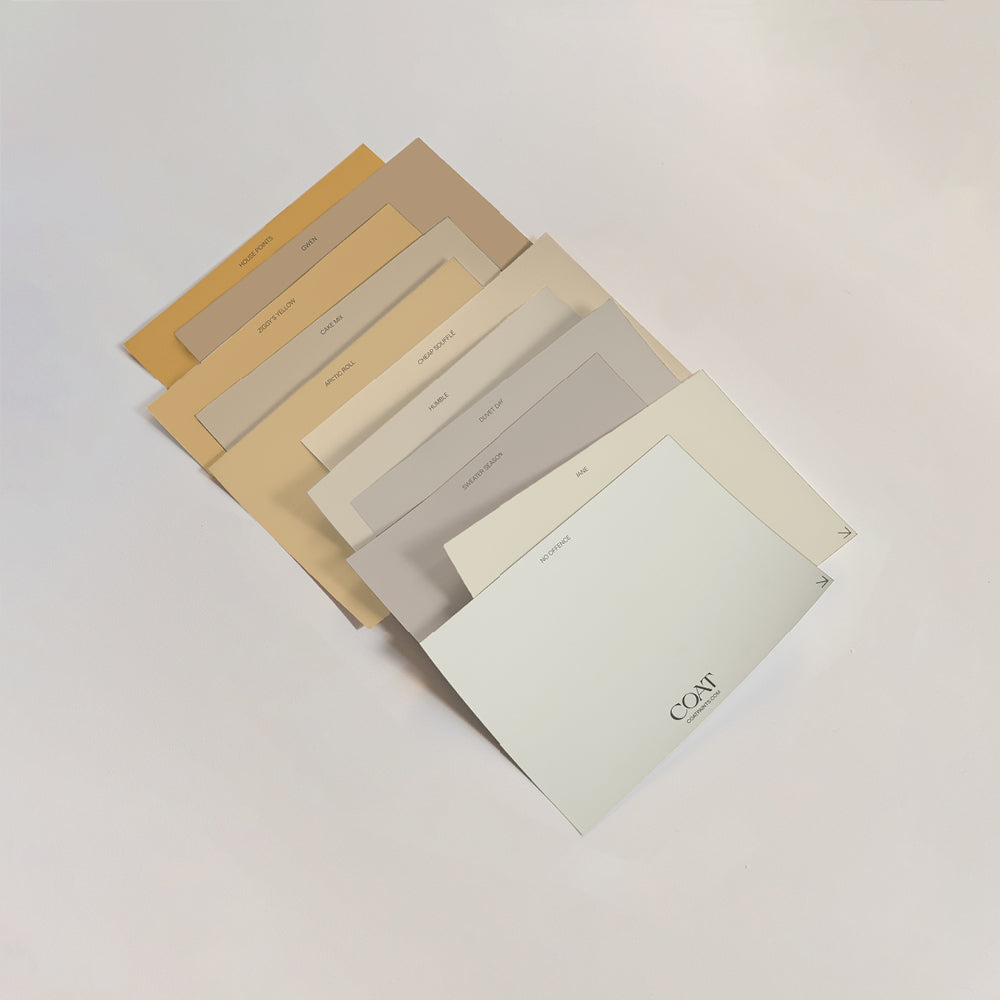 Yellow Paint Sample Pack | Peel & Stick Samples | COAT Paints
