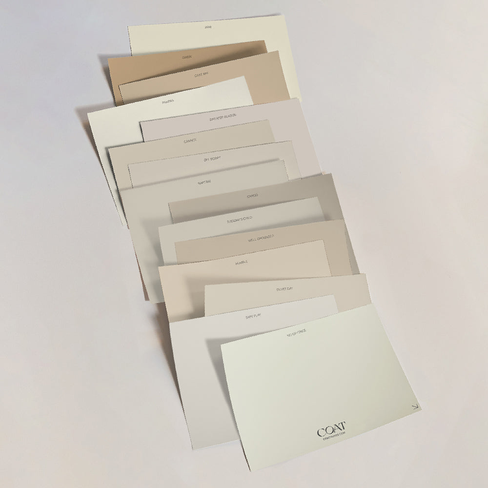 Beige Paint Sample Pack | Peel & Stick Samples | COAT Paints