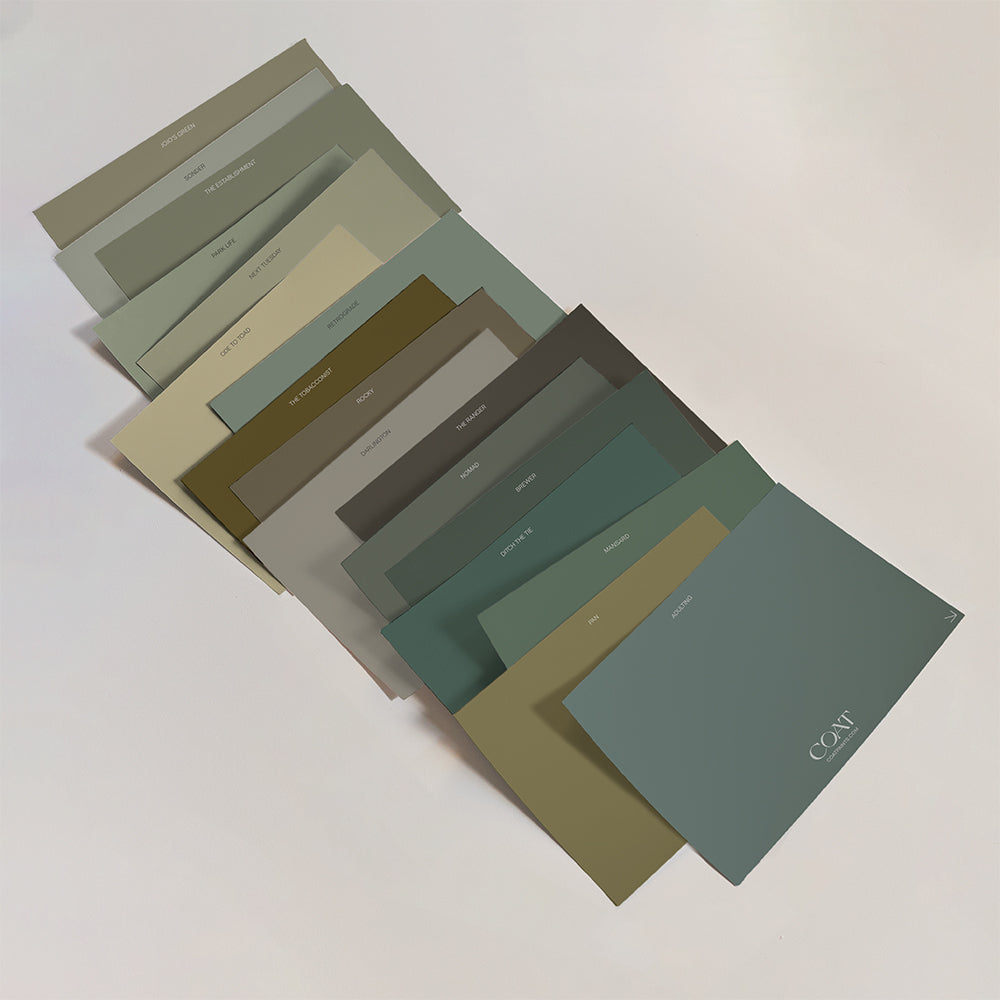 Dark Green Paint Sample Pack | Peel & Stick Samples | COAT Paints