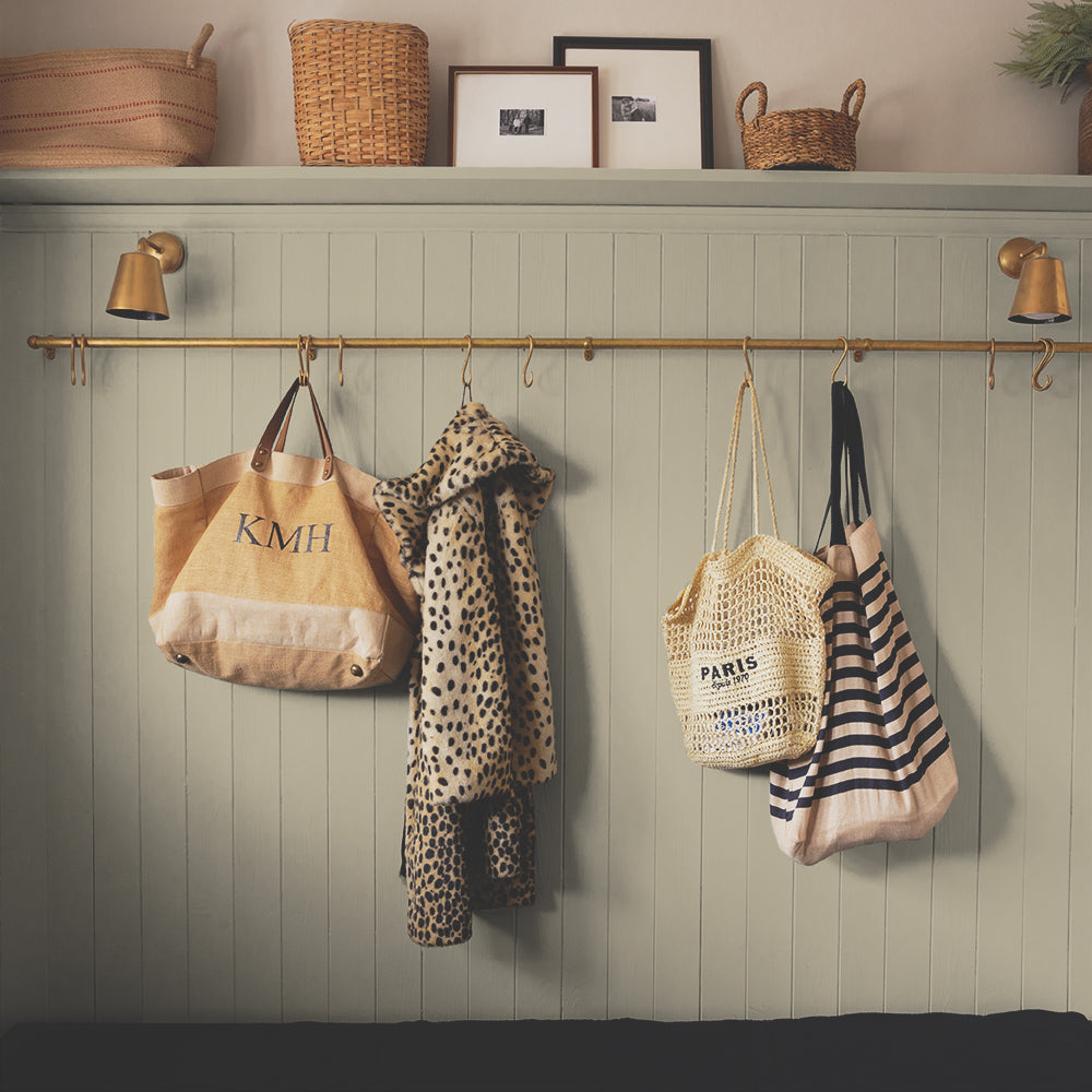 Mid Green Beige paint called Café Flore by COAT Paints the eco friendly paint company