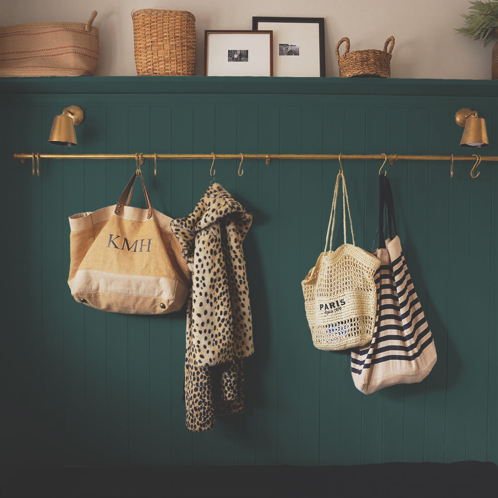 Timeless Dark Green paint called Ditch the Tie by COAT Paints the eco friendly paint company