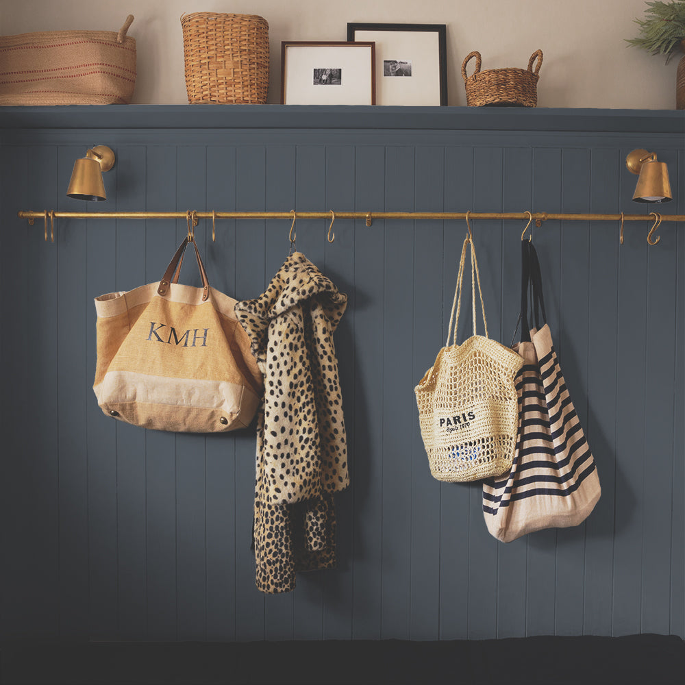 Charcoal Blue paint called Dodie by COAT Paints the eco friendly paint company