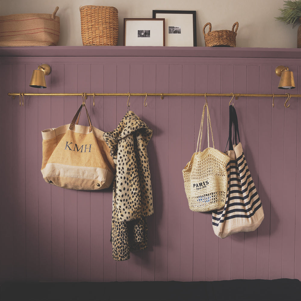 Deep Dusky Pink paint called Festival Eve by COAT Paints the eco friendly paint company