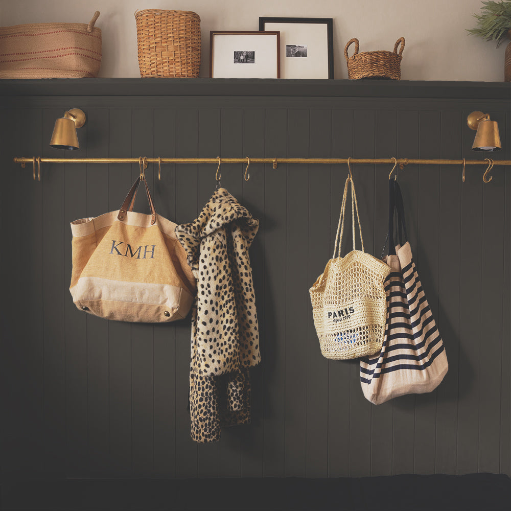 Dark Greige paint called Hardback by COAT Paints the eco friendly paint company