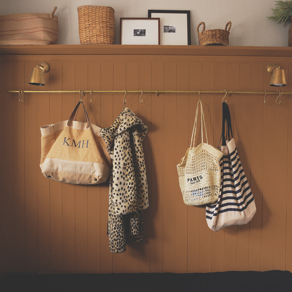 Rich Burnt Orange paint called Mezcal by COAT Paints the eco friendly paint company