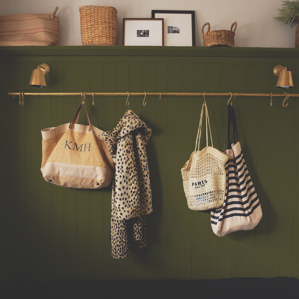 Deep Bronze Green paint called The Tobacconist by COAT Paints the eco friendly paint company