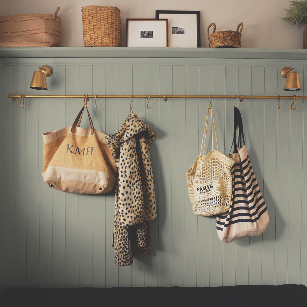 Green Grey paint called The Trail by COAT Paints the eco friendly paint company