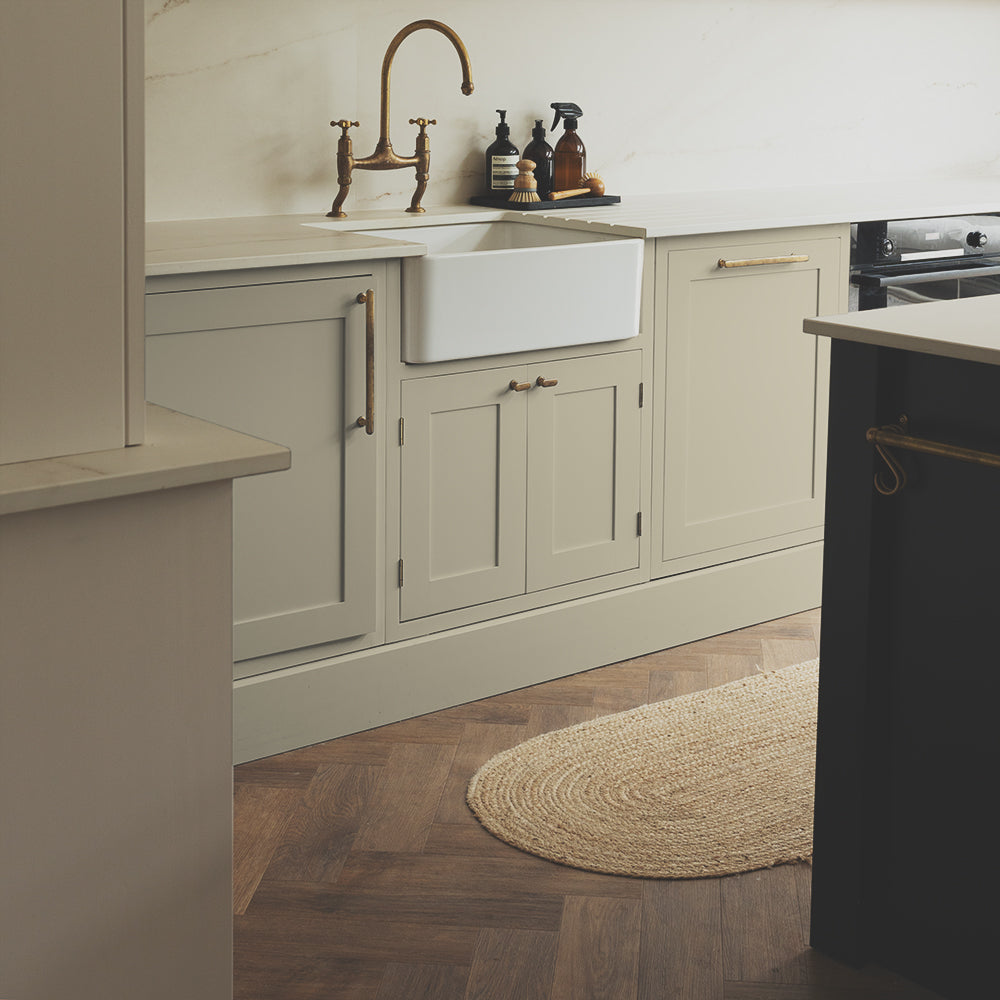 Mid Green Beige paint called Café Flore by COAT Paints the eco friendly paint company