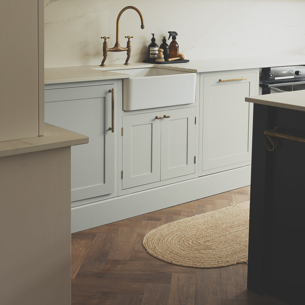 Bright Clay Greige paint called Rathbone Place by COAT Paints the eco friendly paint company
