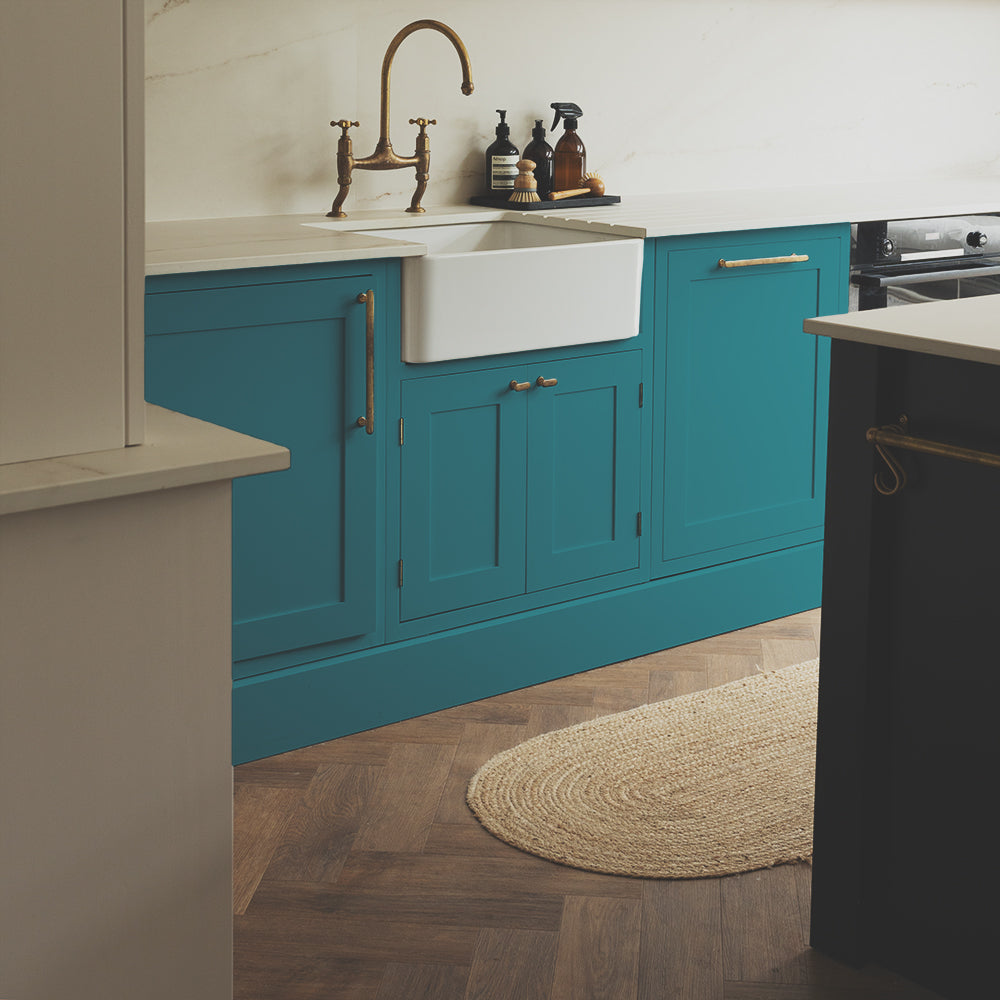 Bright Teal paint called The Four-Poster by COAT Paints the eco friendly paint company