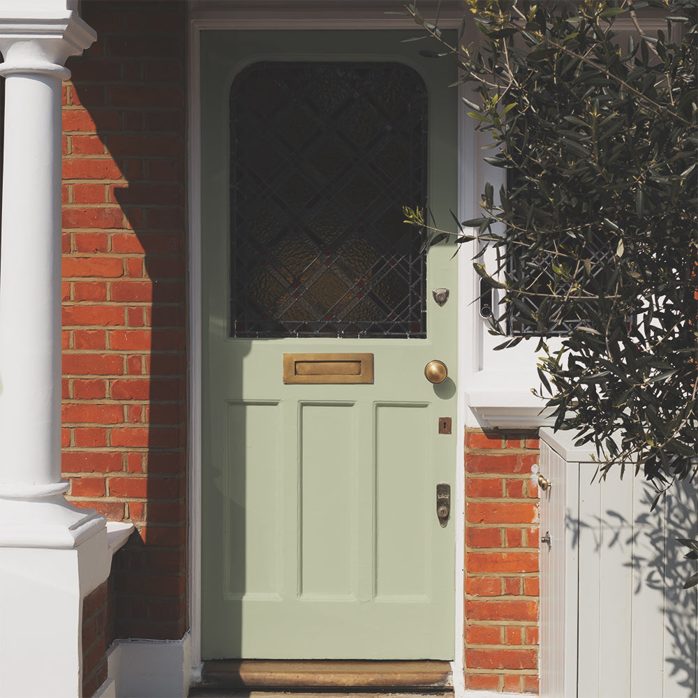 Pale Beige Green paint called Hello Vera by COAT Paints the eco friendly paint company