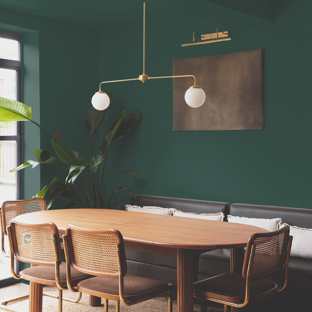 Timeless Dark Green paint called Ditch the Tie by COAT Paints the eco friendly paint company