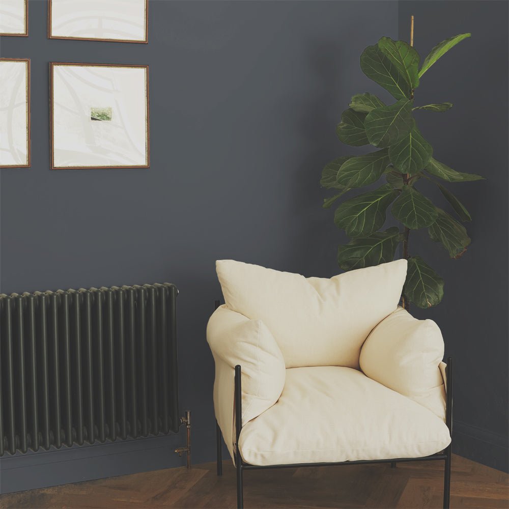 Charcoal Blue paint called Dodie by COAT Paints the eco friendly paint company