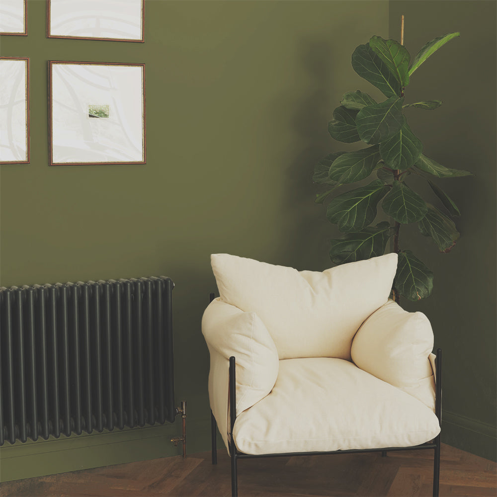 Warm Green paint called Pan by COAT Paints the eco friendly paint company