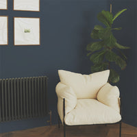 Dark Grey Blue paint called The Establishment by COAT Paints the eco friendly paint company