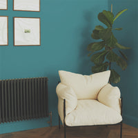 Bright Teal Sample Sample called The Four-Poster Sample by COAT Paints the eco friendly paint company