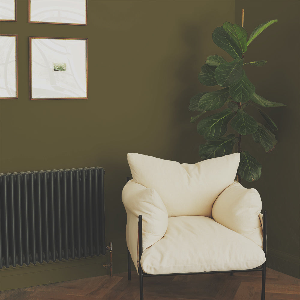 Deep Bronze Green paint called The Tobacconist by COAT Paints the eco friendly paint company