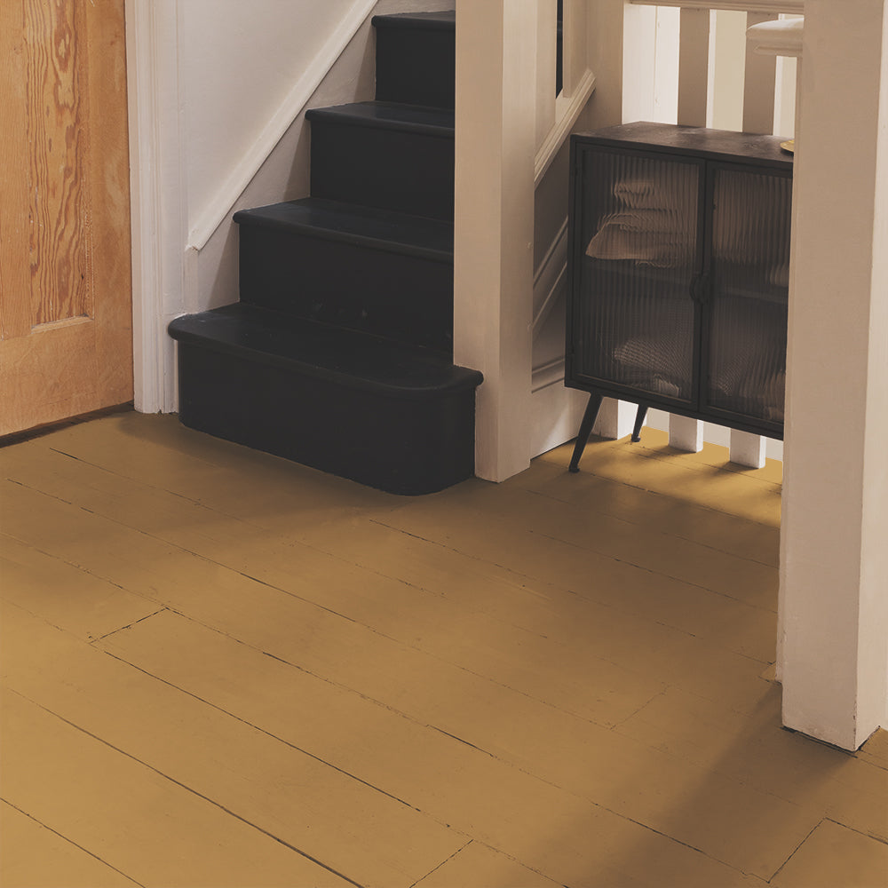 Ochre Yellow paint called Miles From Monday by COAT Paints the eco friendly paint company