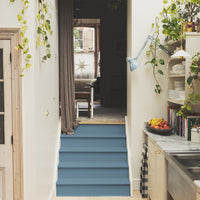 Greyed Blue paint called Below Deck by COAT Paints the eco friendly paint company