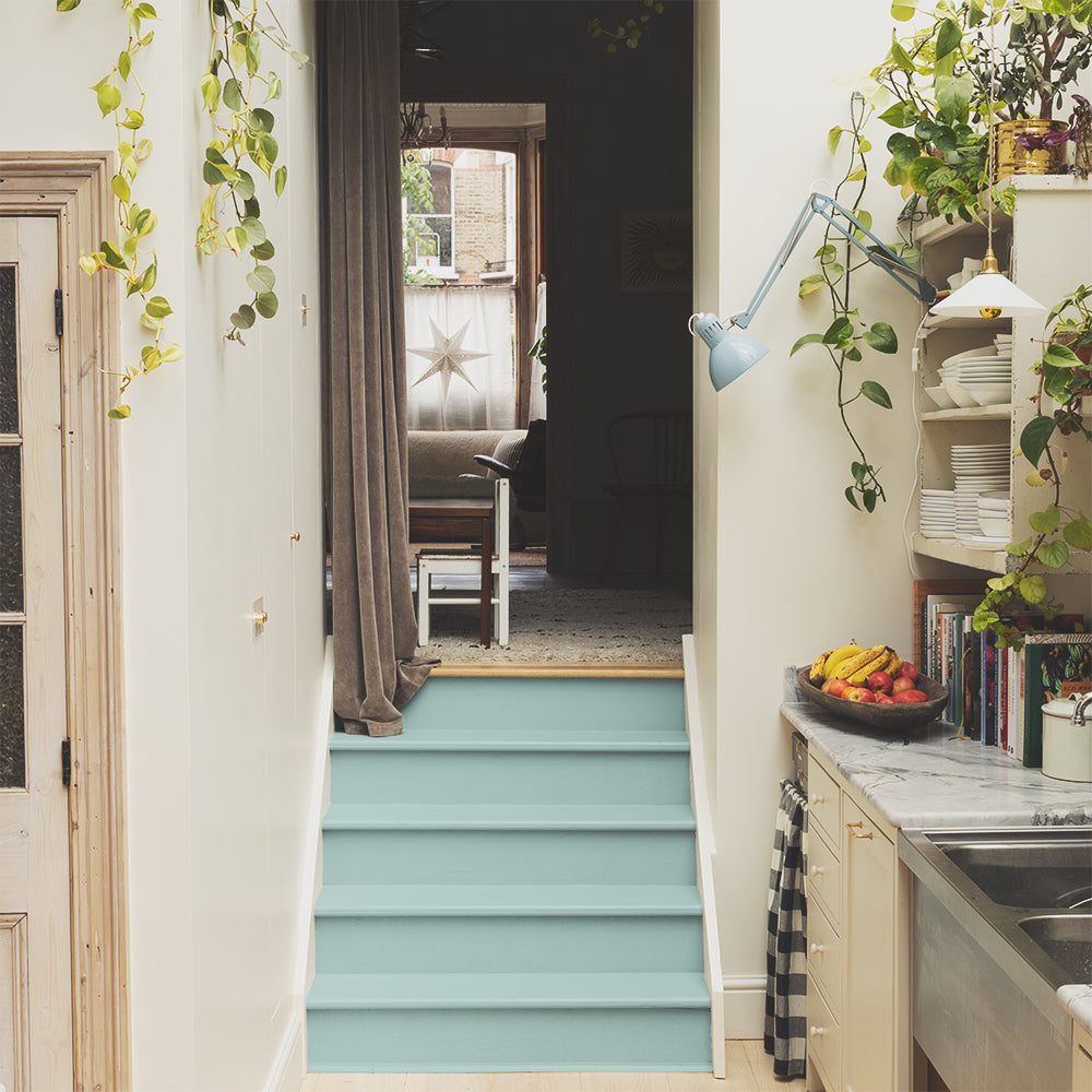 Dusty Teal paint called Hamilton by COAT Paints the eco friendly paint company