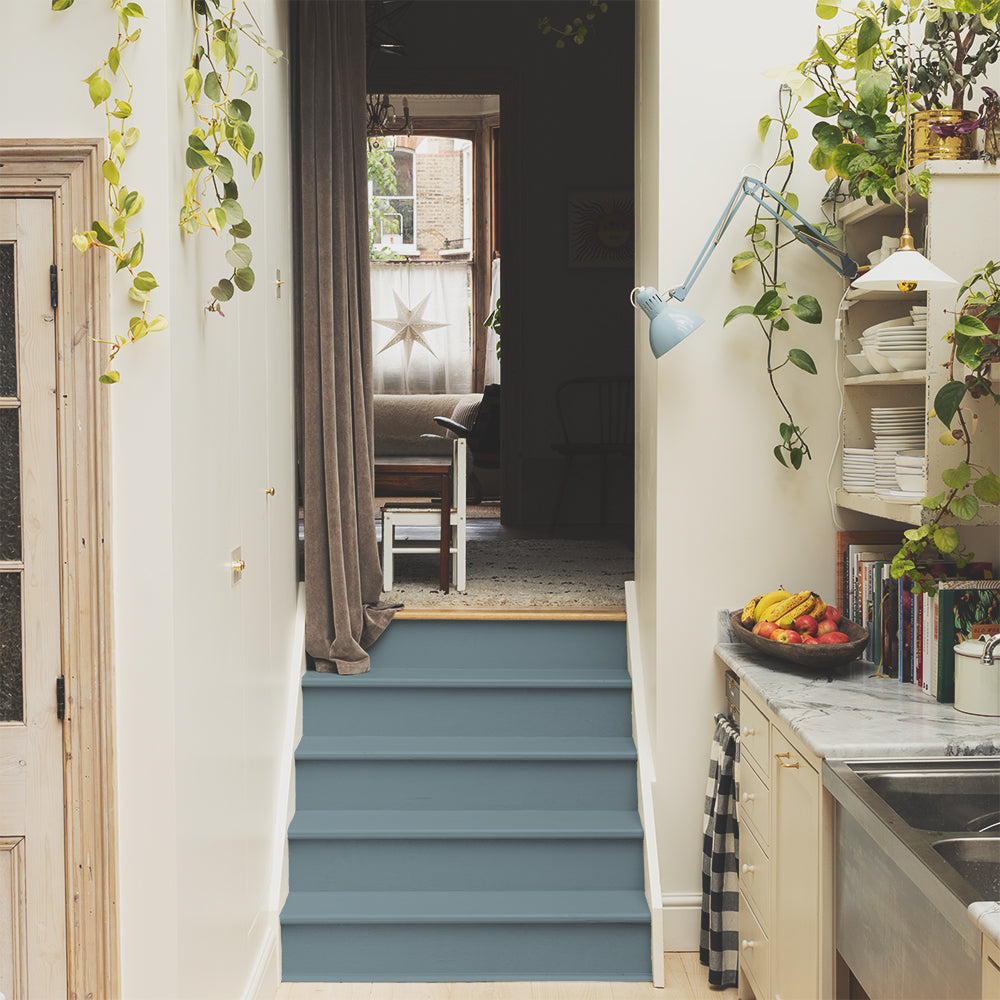 Warm Grey Teal paint called Mr. Clifton by COAT Paints the eco friendly paint company