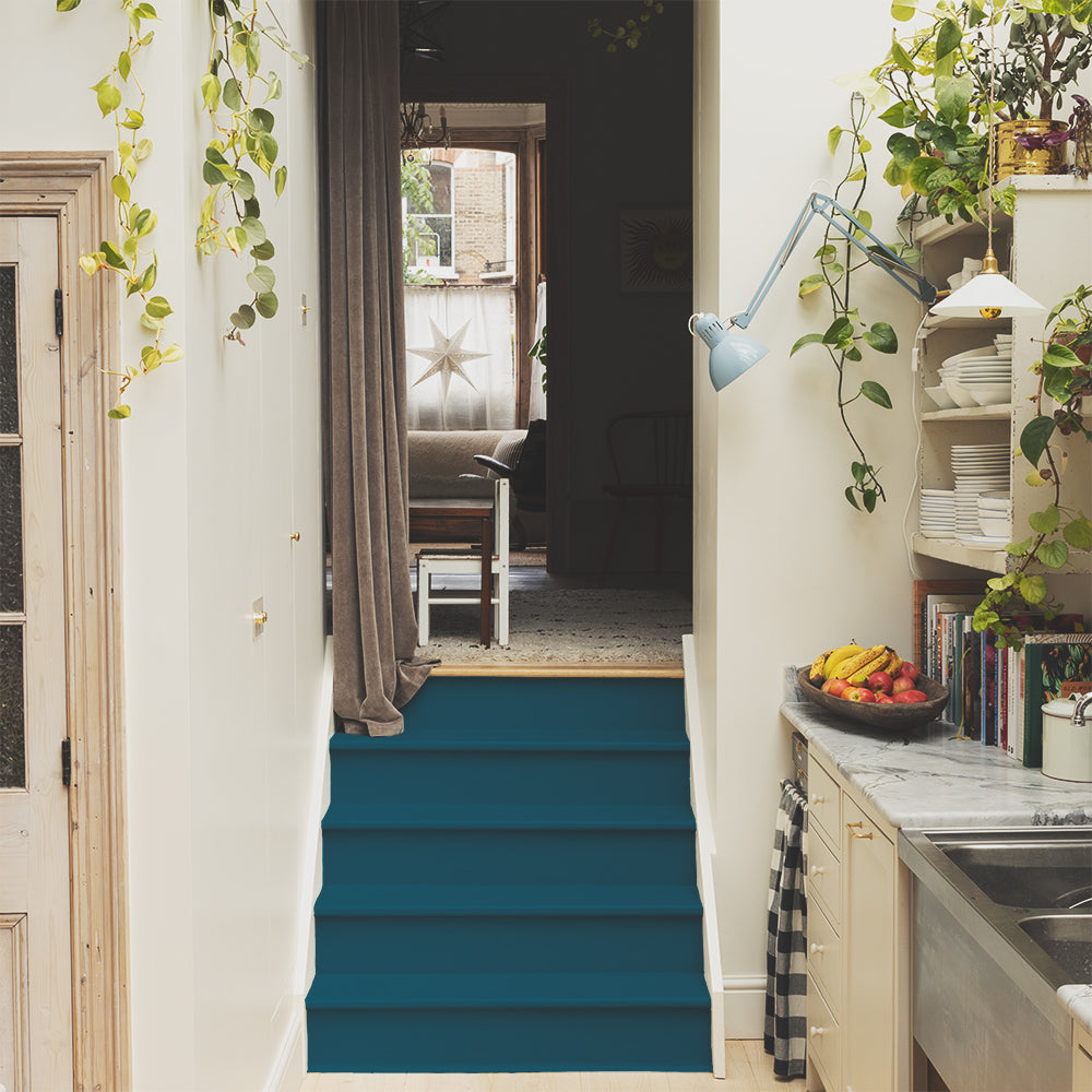 Peacock Blue paint called The Posh Seats by COAT Paints the eco friendly paint company