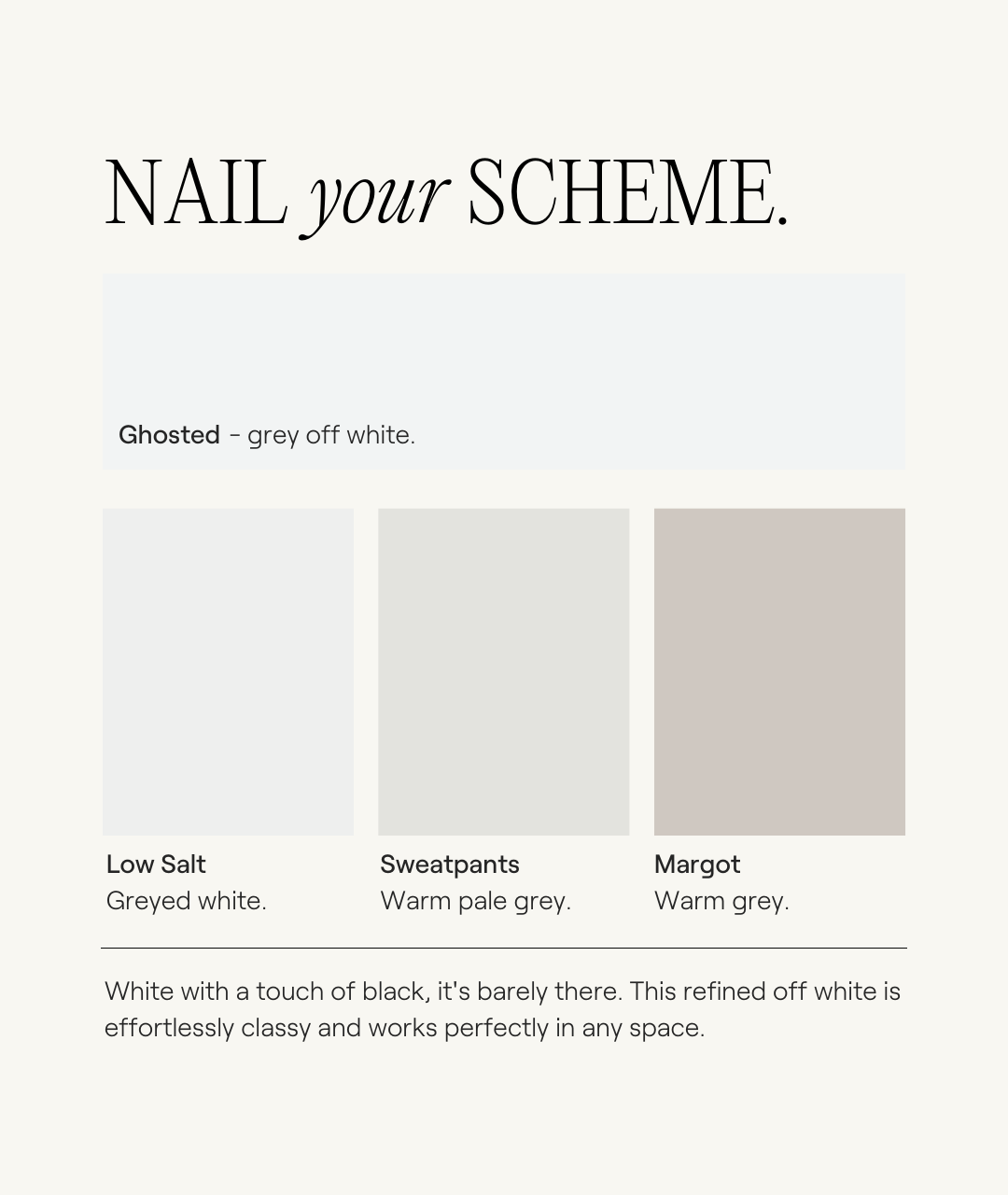 Off white grey paint color cheap