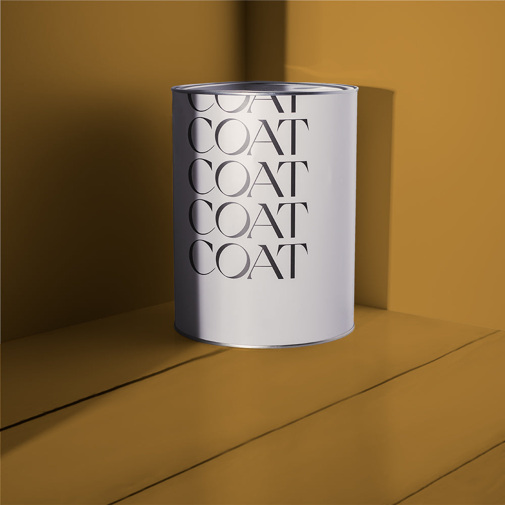 Ochre Yellow paint called Miles From Monday by COAT Paints the eco friendly paint company